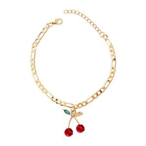 5/$15 🩷 MUST BUNDLE Gold Cherry Pendant Bracelet/Anklet